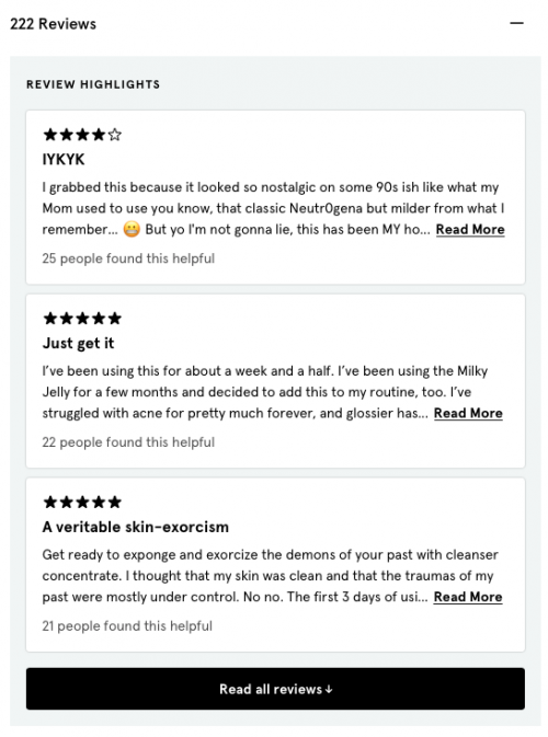 website reviews
